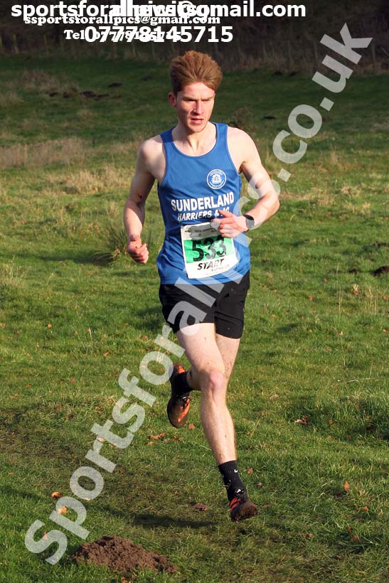 Mens under-20s cross country, 2019 North Eastern Cross Country Champs., Alnwick, Northumberland.  Photo: David T. Hewitson/Sports for All Pics